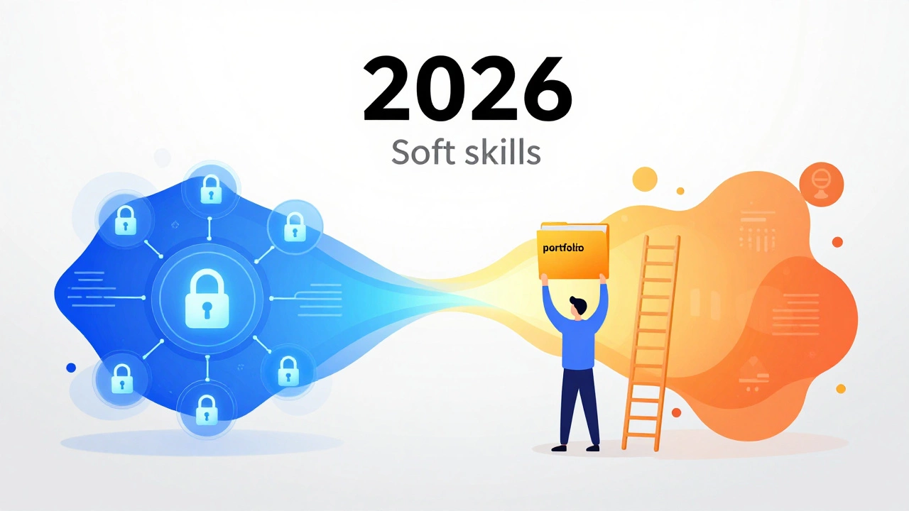 Conceptual graphic merging technical tools like AI with human skills like empathy.