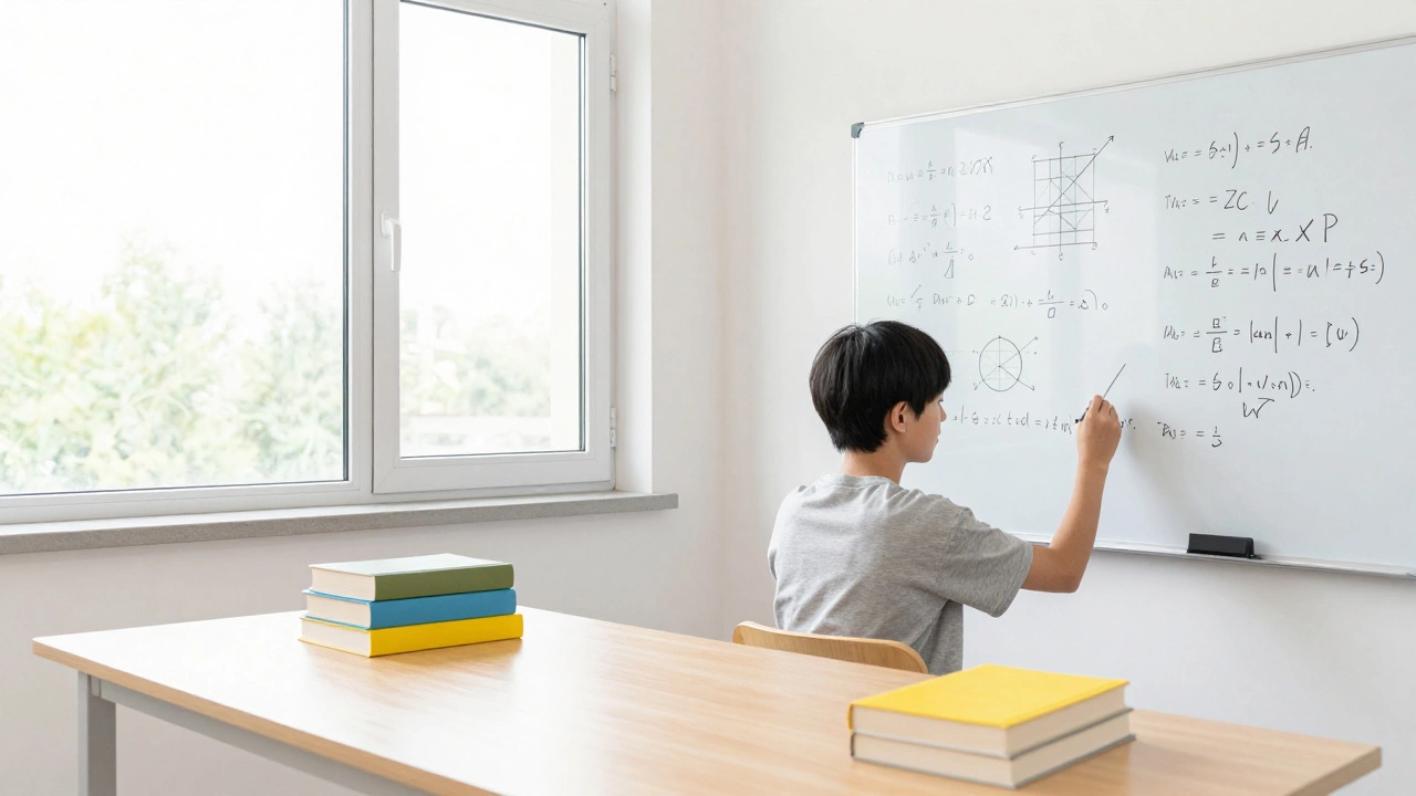 Focused student preparing strategically for competitive exams