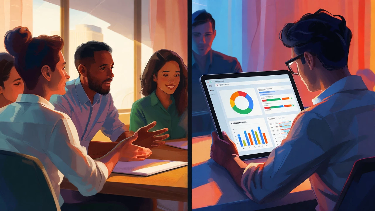 Split view comparing collaborative Coursera career training with solitary technical Cloud Skills study